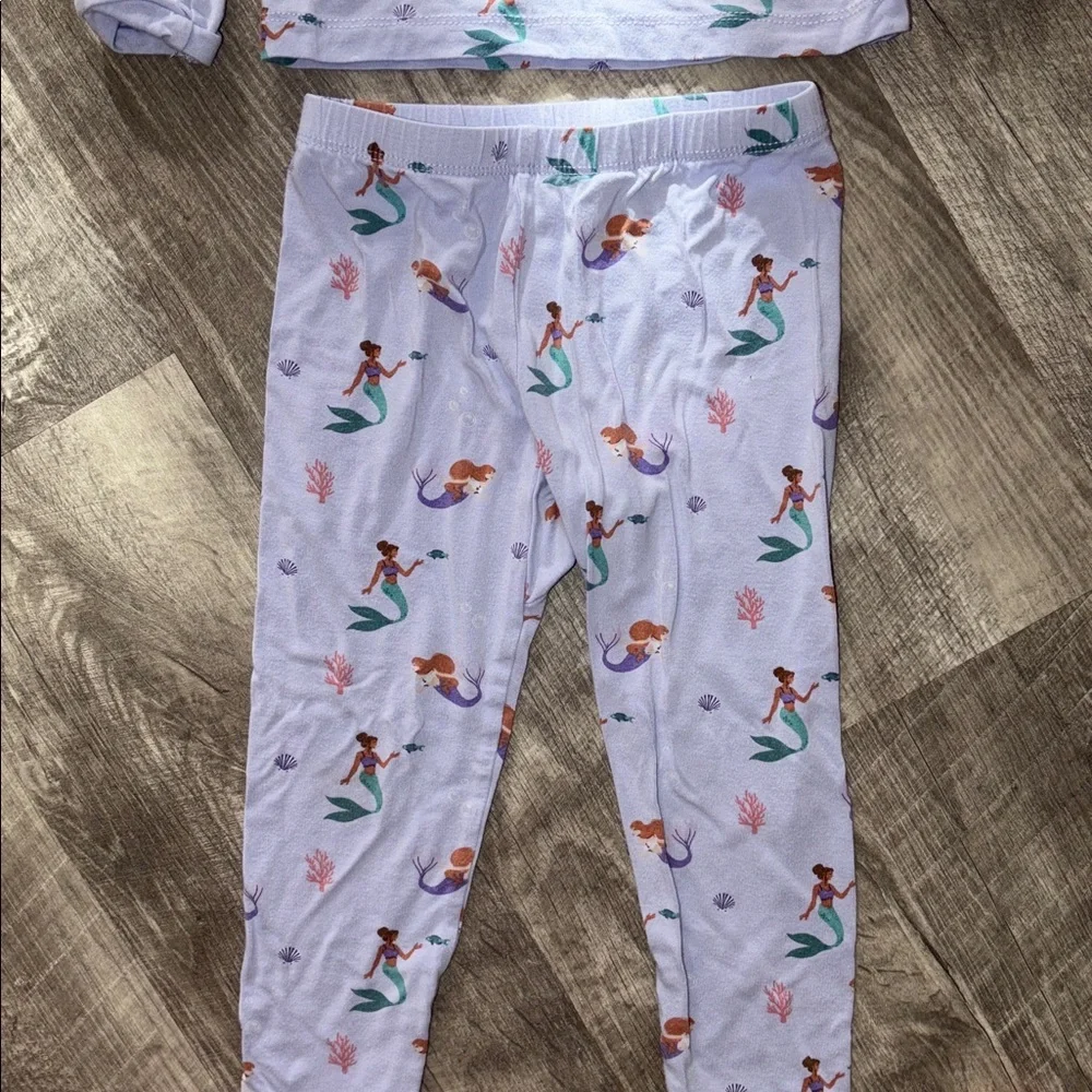 Kyte BABY mermaid bamboo Pajama Set 3T